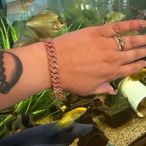 Rose Gold Cuban Link Bracelet